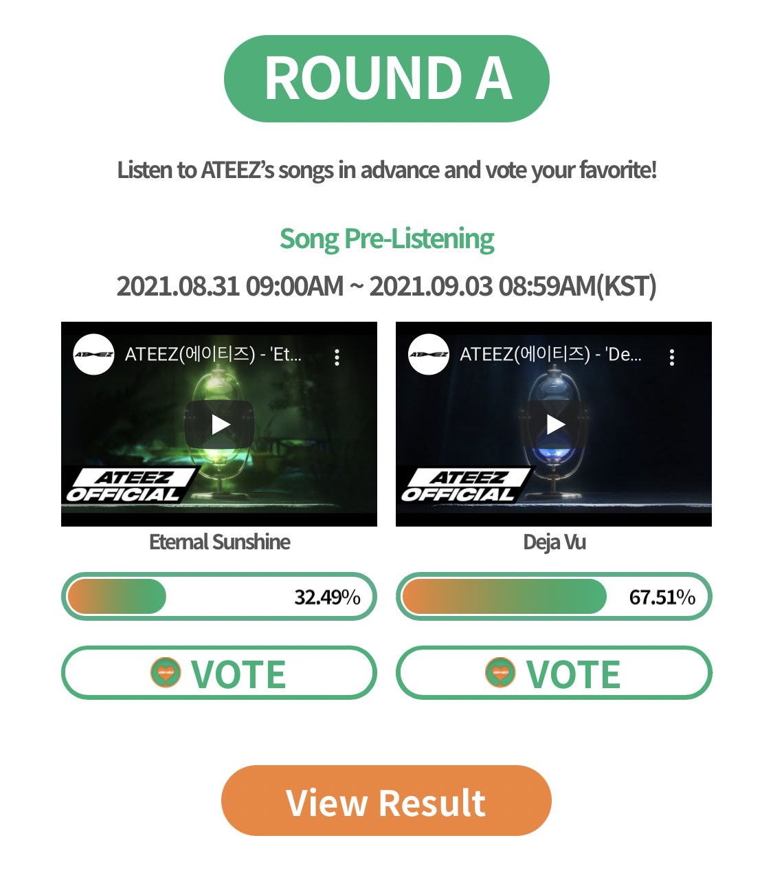[잡담] 헐 에이티즈 타이틀투표 A라운드 마감 하루도 안남았는데 실시간 투표상황 ㄴㅇㄱ🙊 | 인스티즈