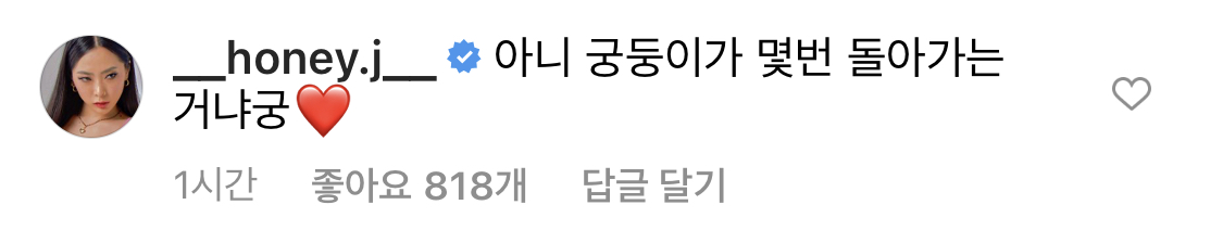 스우파 제시 미션 아이키 영상에 허니제이 댓글ㅋㅋㅋㅋㅋㅋㅋ | 인스티즈