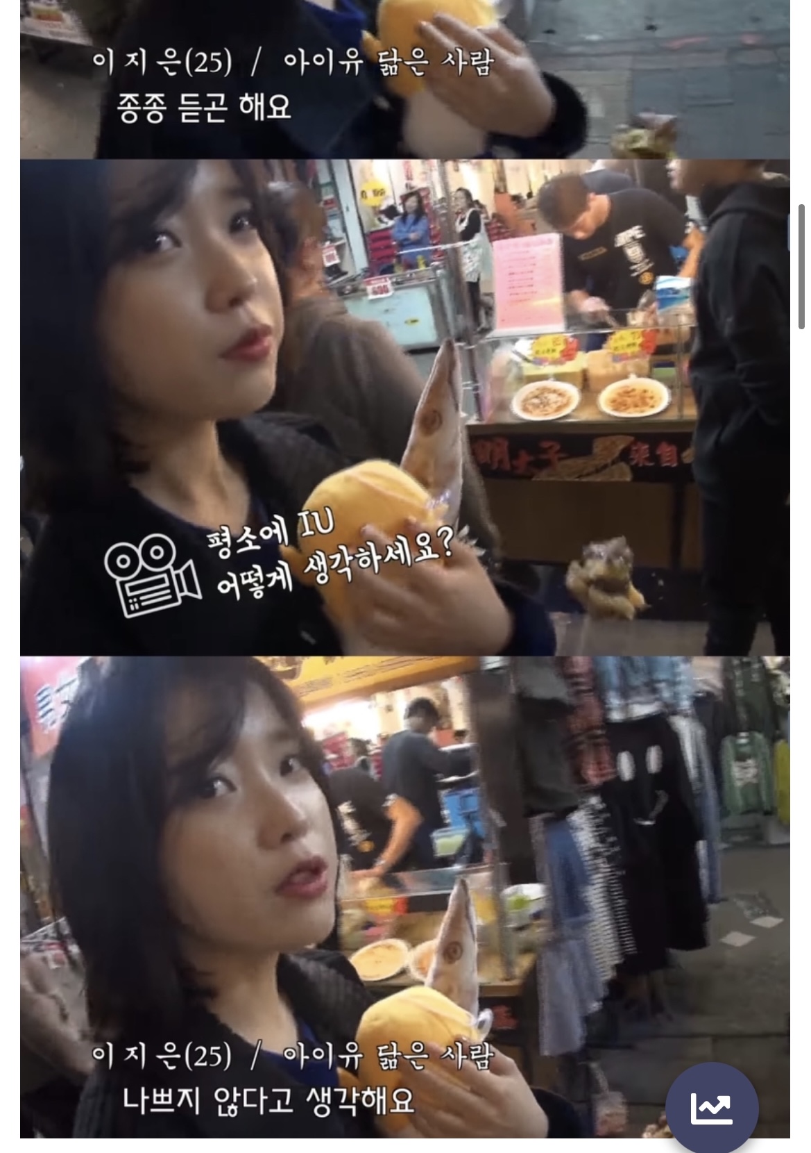 [잡담] 아이유 이거 꽁치는 왜 들고있는 건지 알려주실 분? | 인스티즈