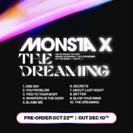 10일(금), 몬스타엑스 미국 두번째 정규앨범 The Dreaming 발매 | 인스티즈