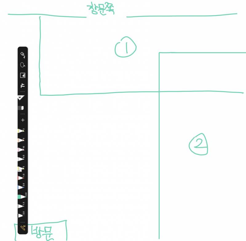 침대 1번2번 중에 어디 놓는게나은거같아?? | 인스티즈
