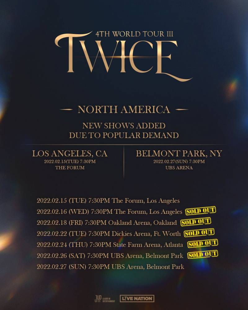 16일(수), 🍭트와이스 4TH WORLD TOUR 'Ⅲ' IN LOS ANGELES (The Forum) | 인스티즈