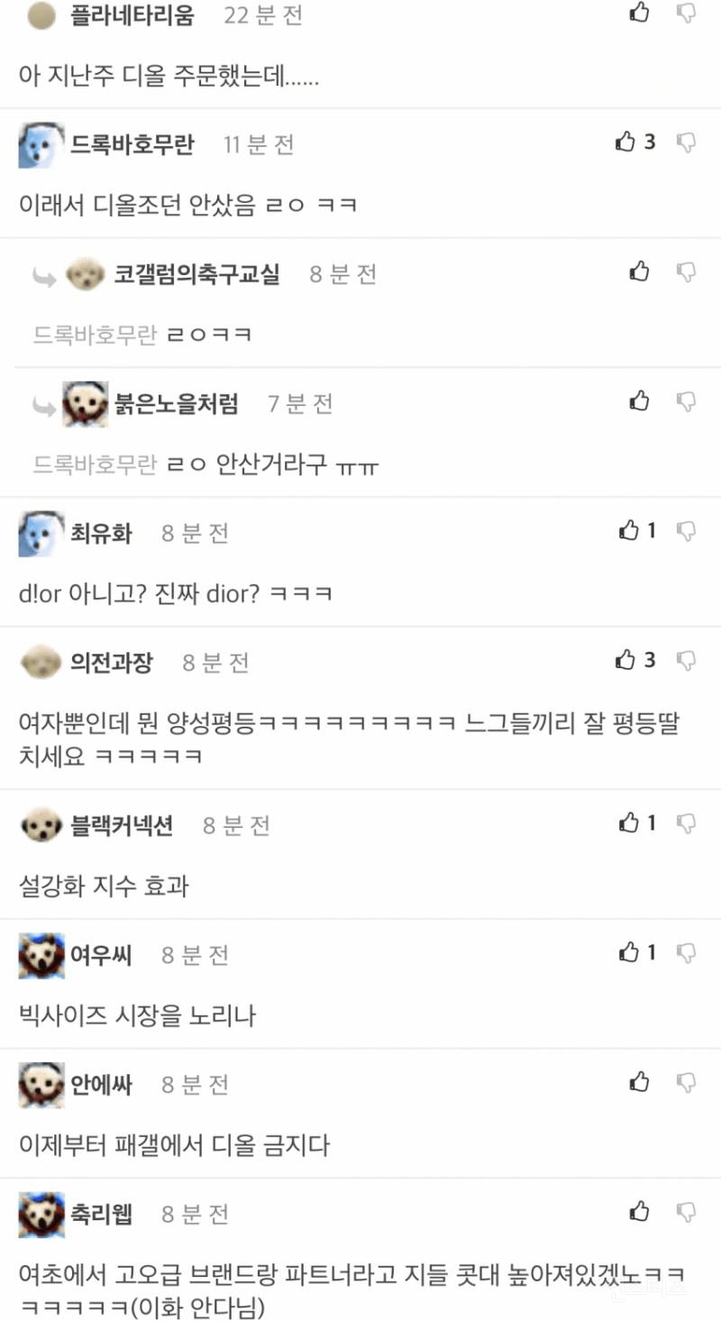 이대 디올 본사랑 파트너십 맺은거에 분노하는 분들 | 인스티즈