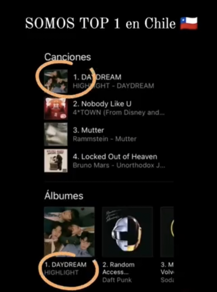 [잡담] 하이라이트 칠레 1위 | 인스티즈