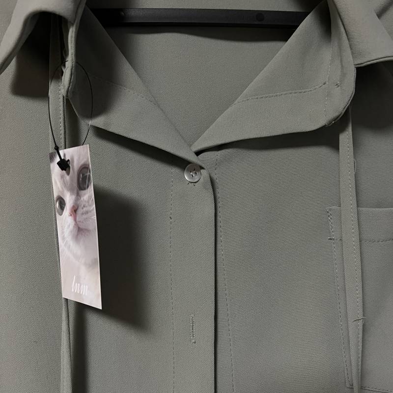 코디세트) 울 크롭 니트조끼 + 셔츠 롱 원피스 | 인스티즈