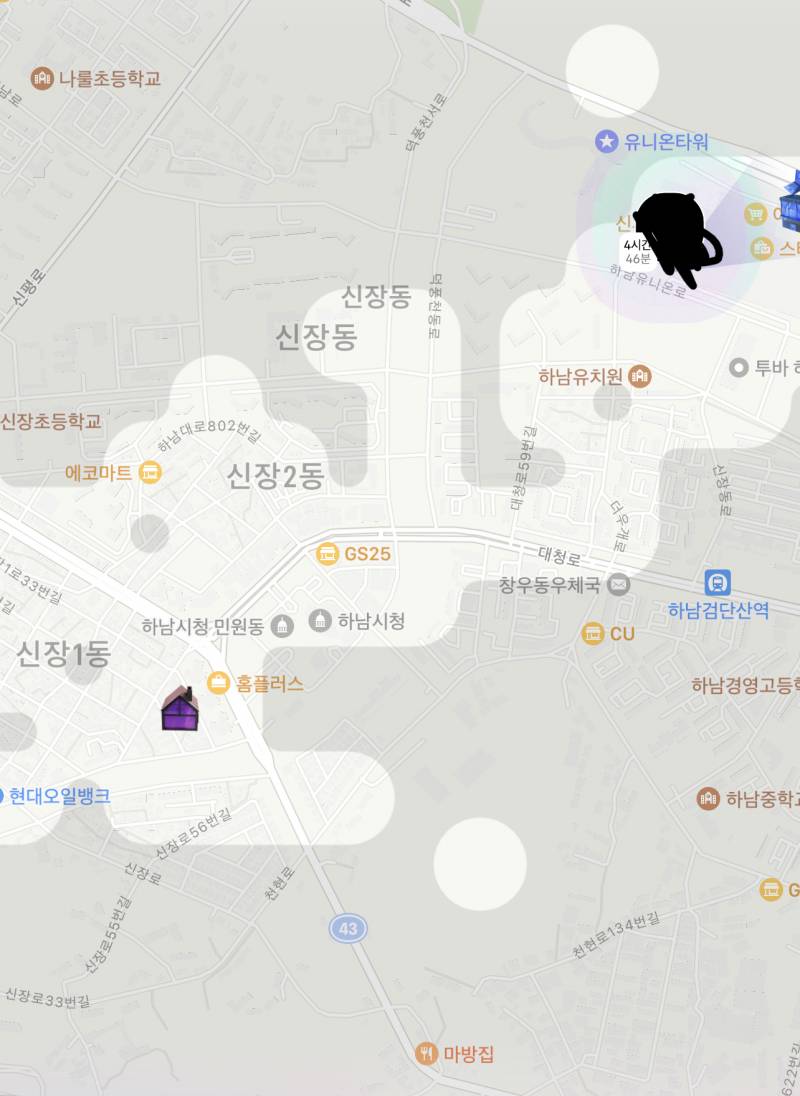 뭐야 나 생각보다 집이랑 알바하는곳이랑 거리가 꽤 있었네 | 인스티즈