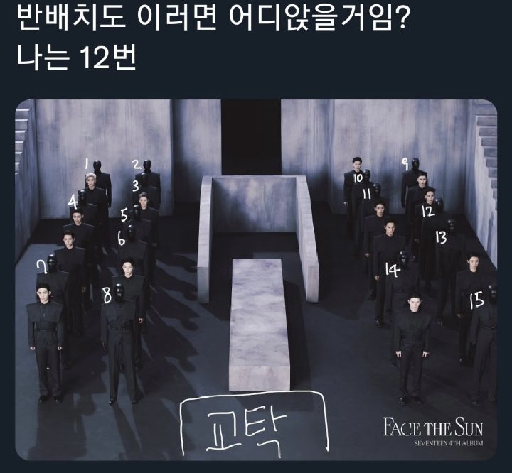 [잡담] 익들아 반 배치도 이러면 어디 앉을 거야? (세븐틴) | 인스티즈