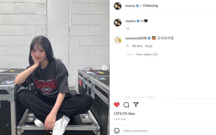 [잡담] 소미 ㅌㅇㅇㅅ 멤버들 갠스타마다 돌아다니면서 댓다는중 ㅋㅋㅋㅋ | 인스티즈