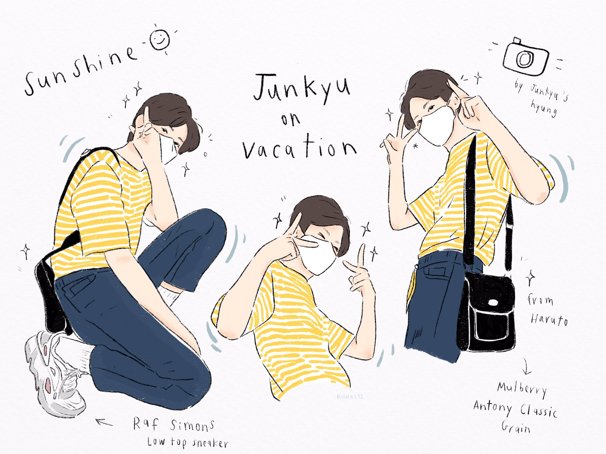 [잡담] 트레저 준규 옷 리폼하고 다니는거 개귀여워 | 인스티즈