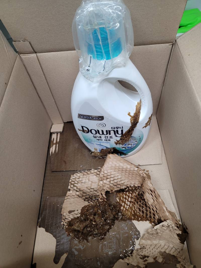 세제 샀는데 다 흘러서 옴.... | 인스티즈