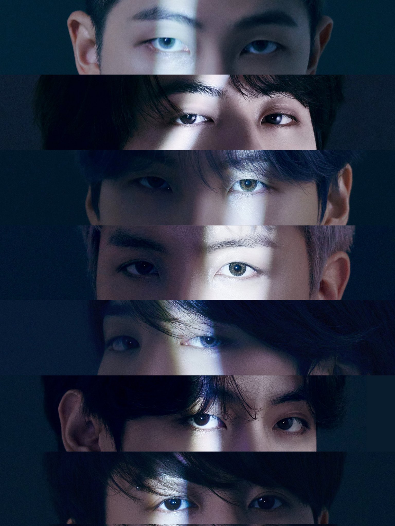 [잡담] 방탄 눈만 크롭해 모은건데 각자 분위기가 보이는 느낌 | 인스티즈