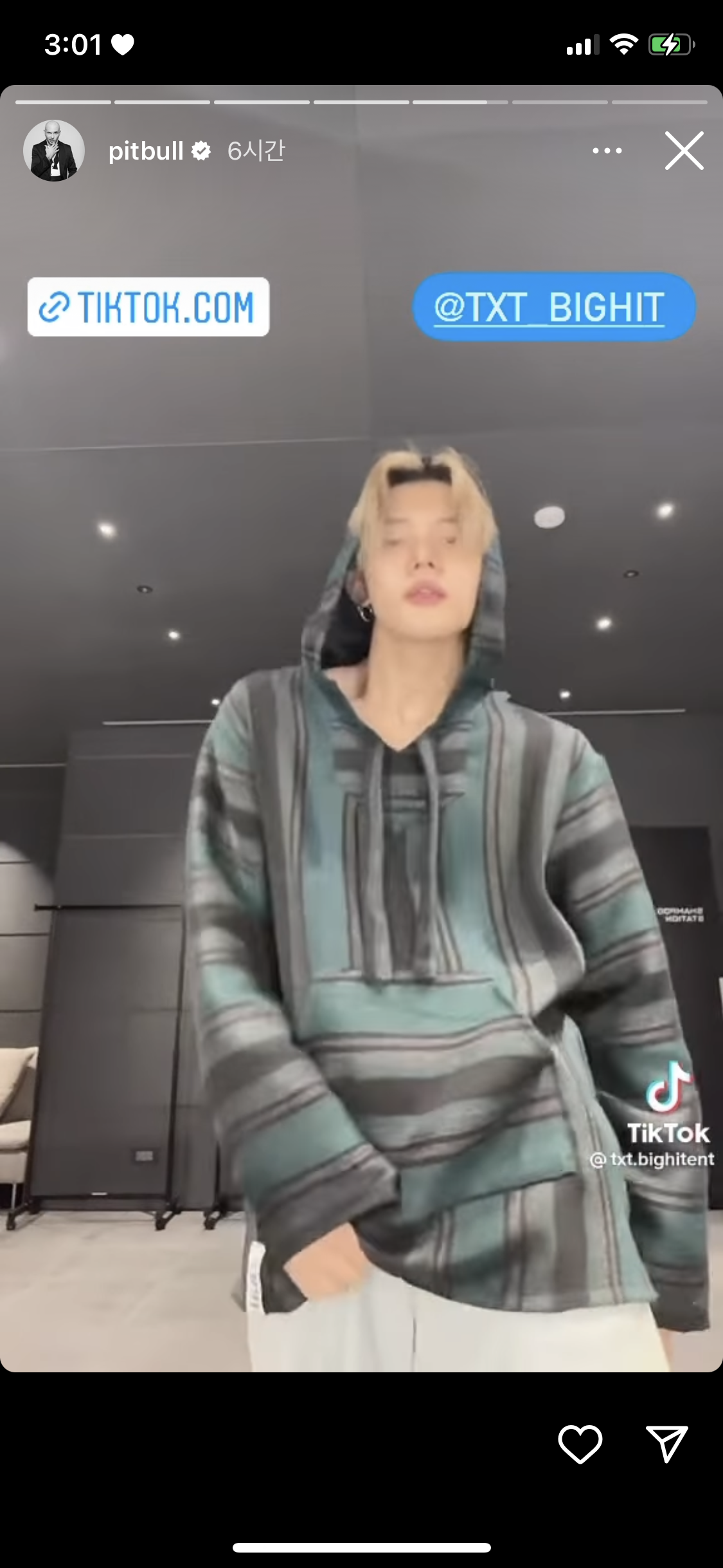 [잡담] 투바투 연준님 최근틱톡 원곡자 인스스에 올라와따 | 인스티즈