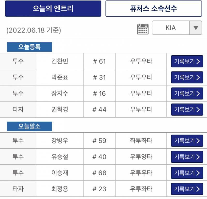 [알림/결과] 퓨처스 등말소 | 인스티즈