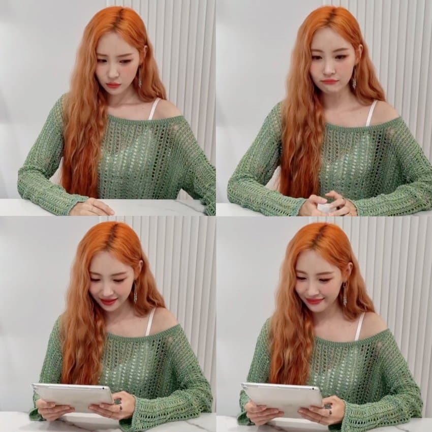 [잡담] 선미 가시나가 제일 리즈인줄 알았는데 이번에 주황머리 | 인스티즈