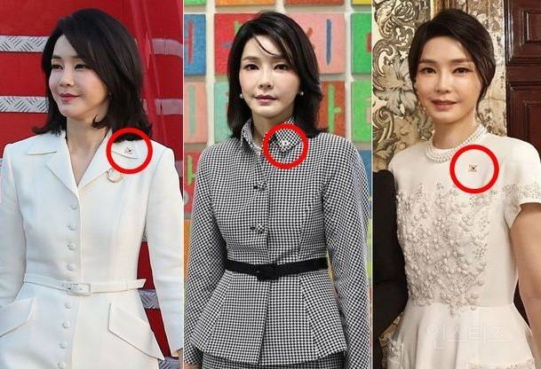 김건희 여사 옷깃에 달린'배지'정체는? | 인스티즈