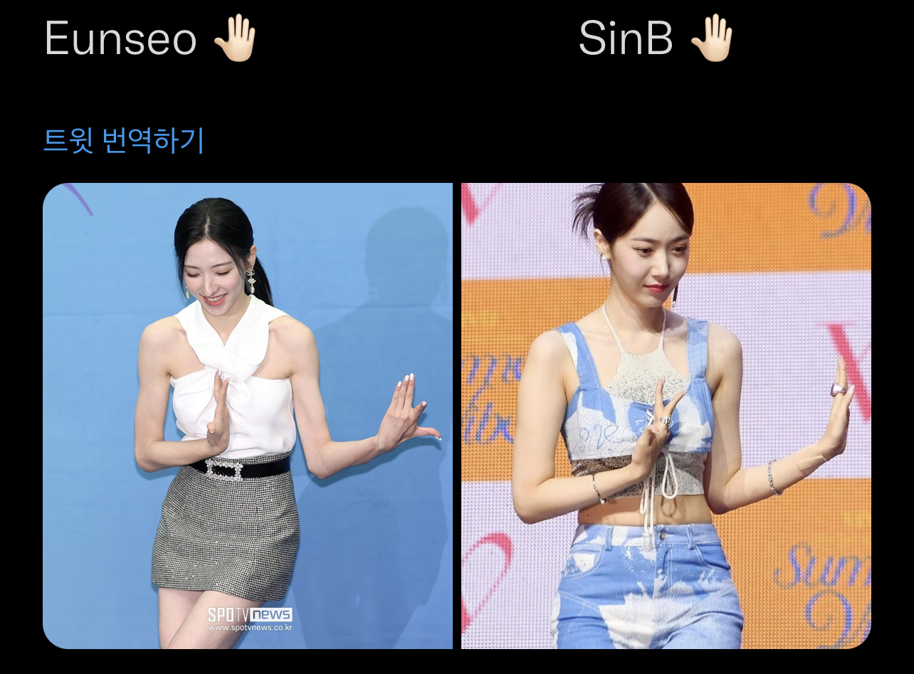 [잡담] 신비와 은서의 인사법 | 인스티즈