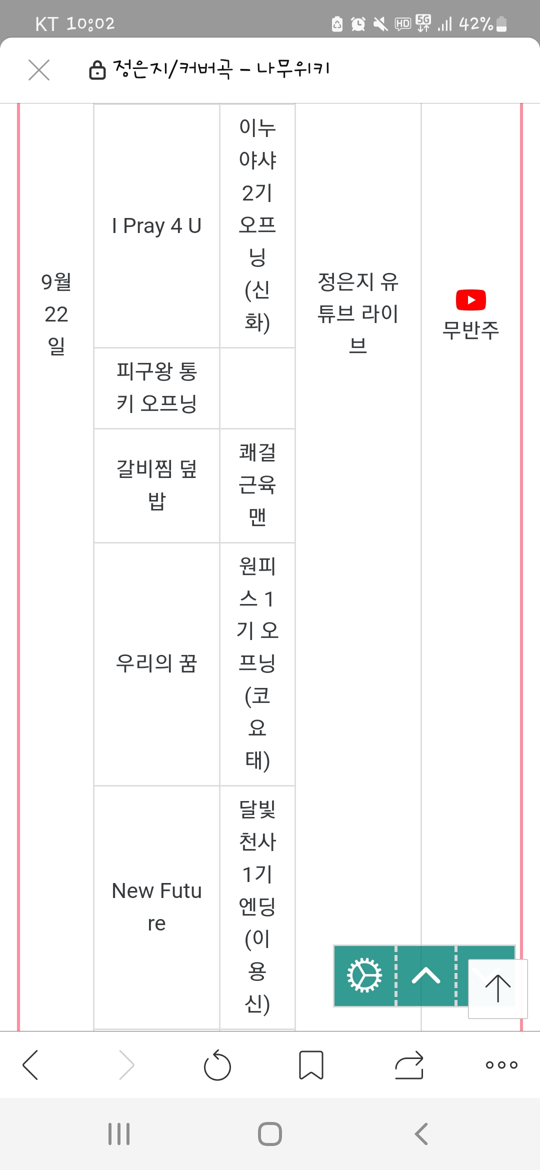 [잡담] 아까 정은지 커버곡 궁금해하는 사람 있길래 | 인스티즈