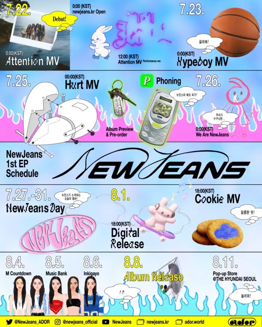 [잡담] 뉴진스 타임테이블 오류난 것 같은데 | 인스티즈