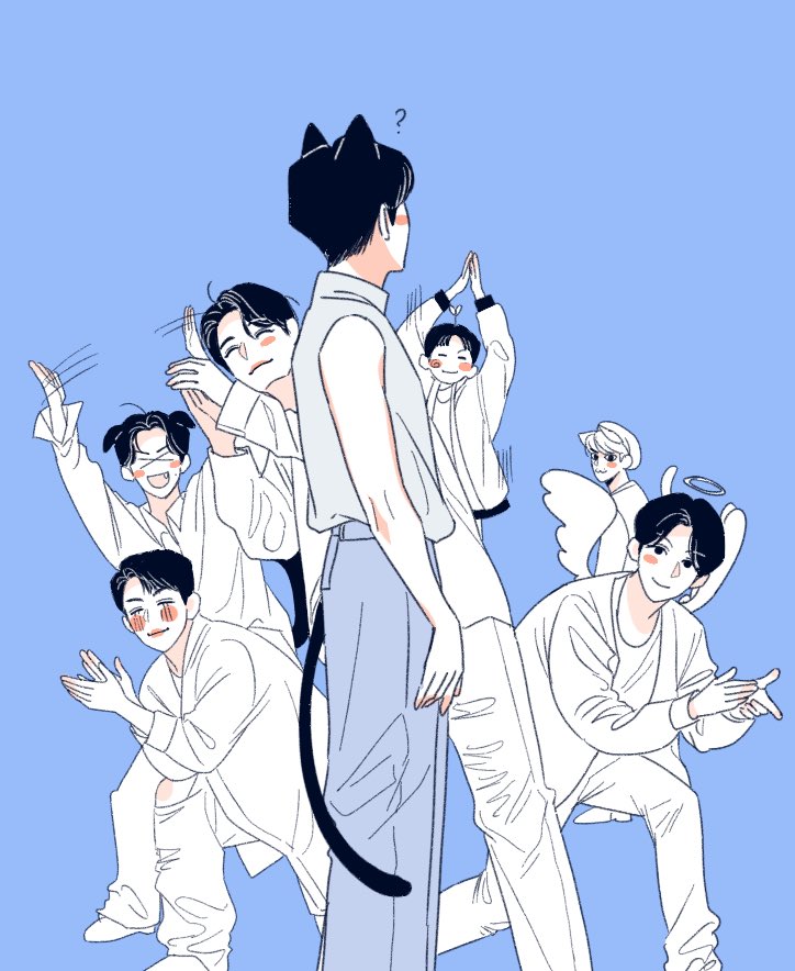 [잡담] 세븐틴 어제 릴댄에서 한 장면 팬아트들 개귀여움💖💙 | 인스티즈