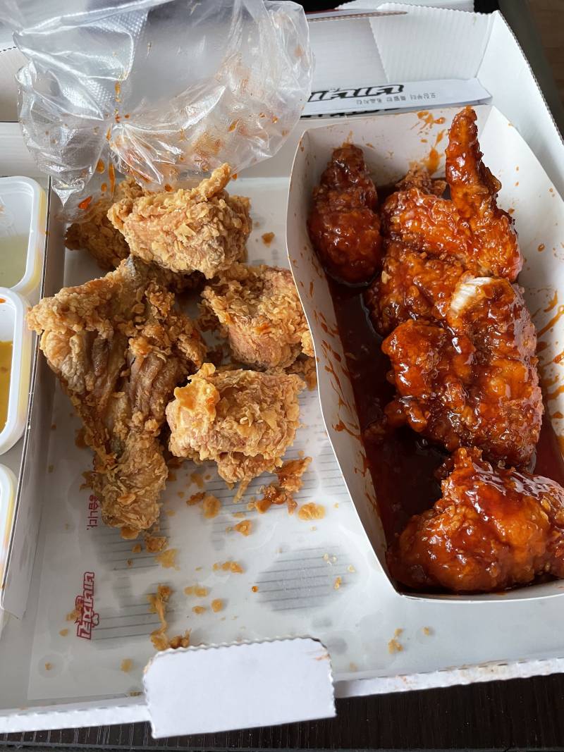 치킨 다 먹었는데 넘 많이 남음.. | 인스티즈