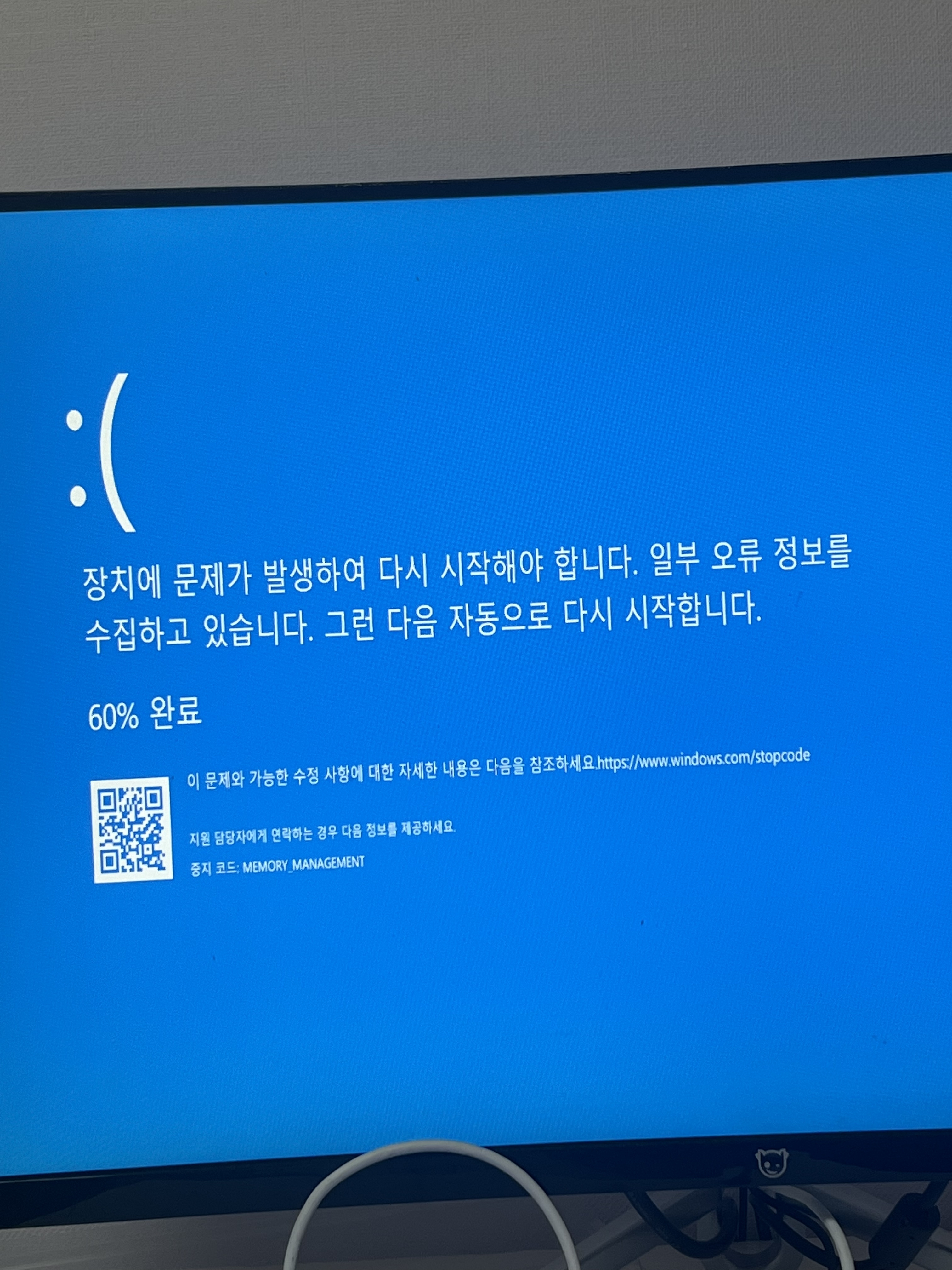 [잡담] 아니 나는 왜 블루스크린까지 뜨는거야 | 인스티즈