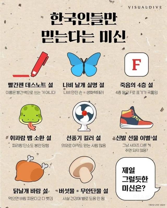 재미로 보는 한국인들만 믿는다는 미신.jpg | 인스티즈