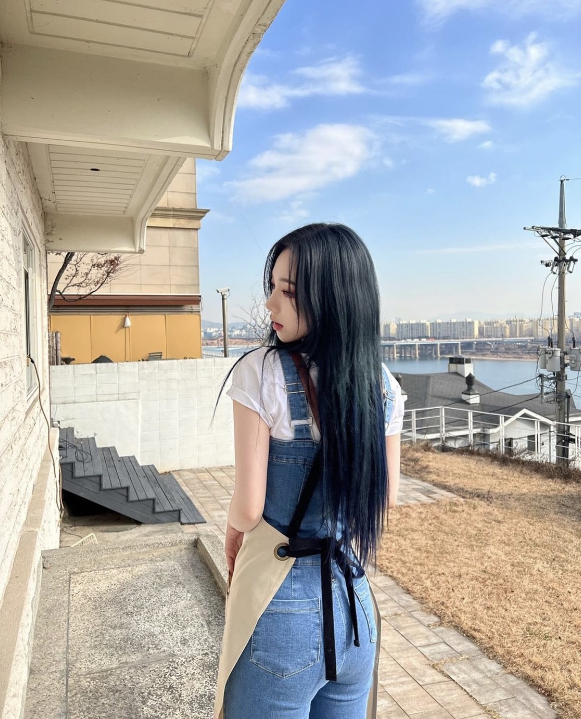 카리나 이 머리 블루블랙이야⁉️ | 인스티즈