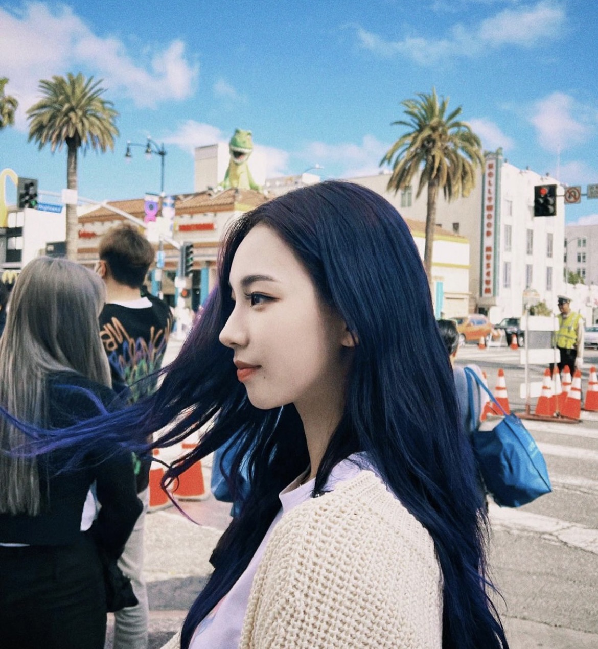 카리나 이 머리 블루블랙이야⁉️ | 인스티즈