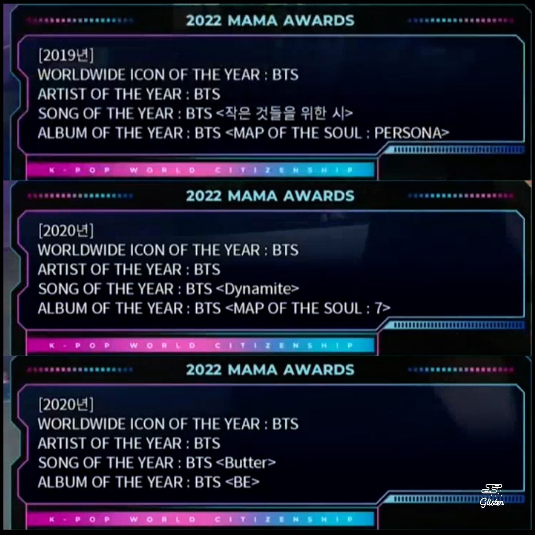 [잡담] 마마 플래티넘상 소개 보니까 걍 방탄 그잡채네 | 인스티즈