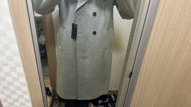 코트 이정도 오버핏이면 입을까 아니면 한 사이즈 작은거 할까...? 익들 한번만 봐쥬ㅠㅠ | 인스티즈