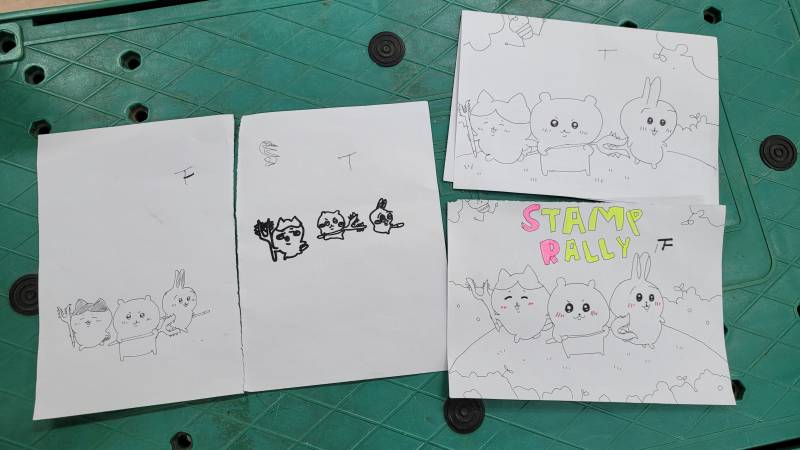 우체국에서 인턴분들이랑 그림그리고 주문관님들한테 누가 더 잘그렸는지 투표 해달라고함ㅋㅋㅋㅋ | 인스티즈