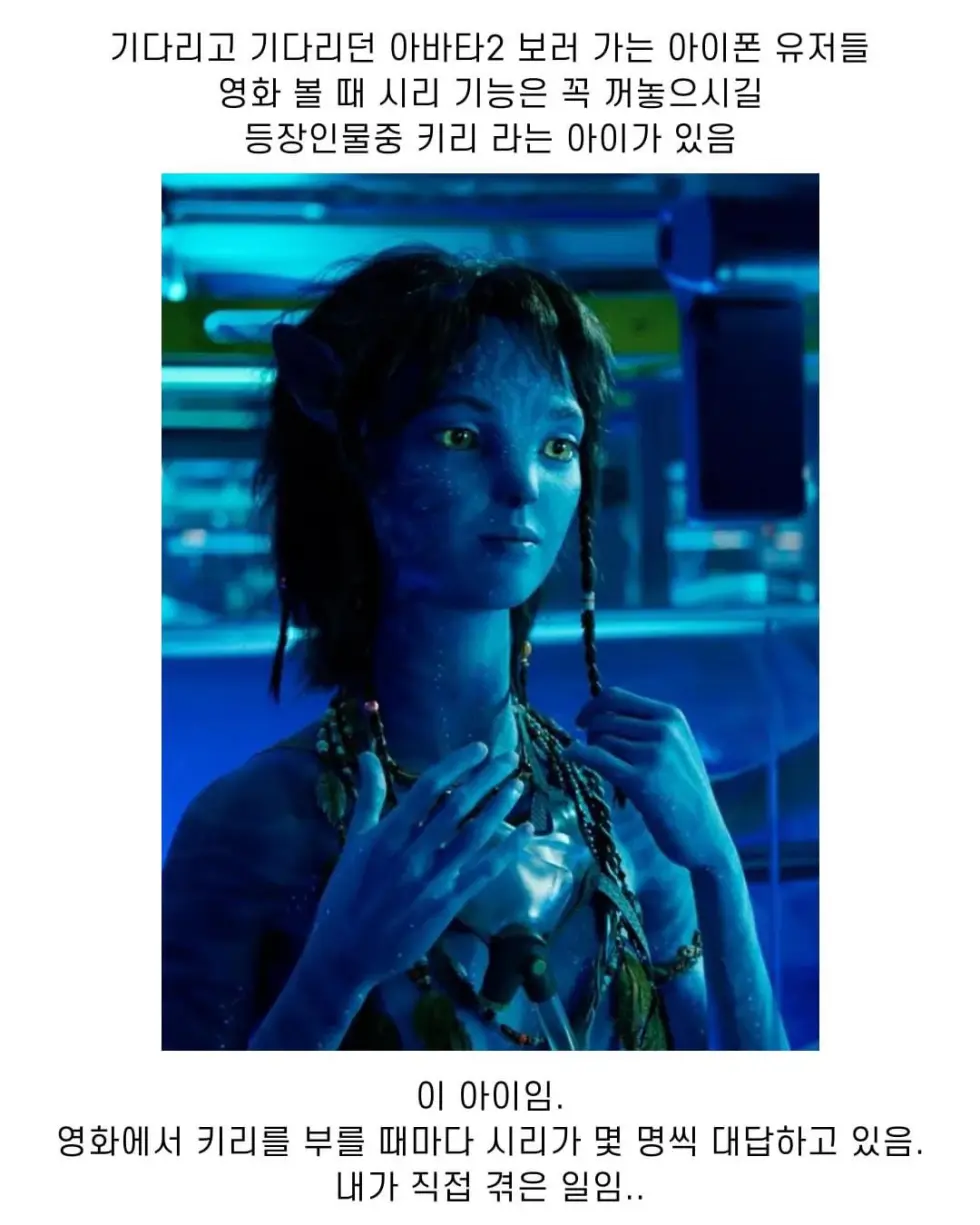 아바타보는 아이폰익들 조심하래 ㅋㅋㄲ | 인스티즈