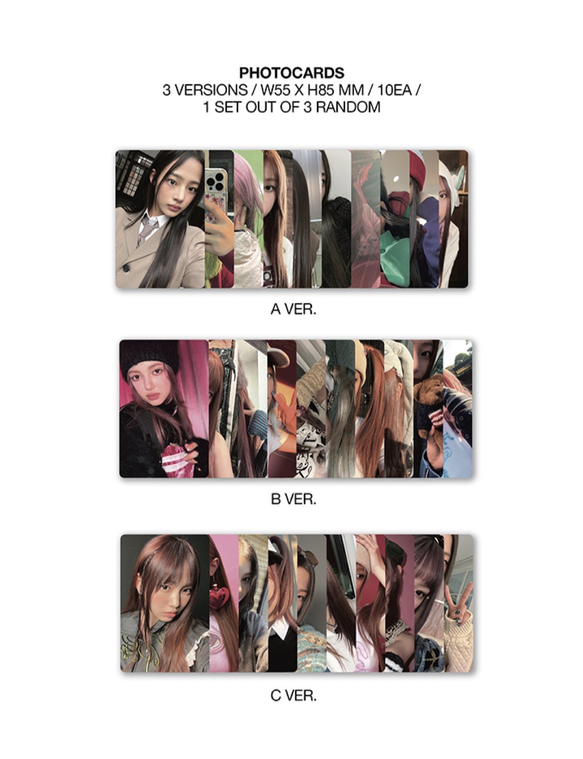 [정리글] 뉴진스 omg 앨범 메시지 카드 , 위버스 버전사양 상세이미지 | 인스티즈