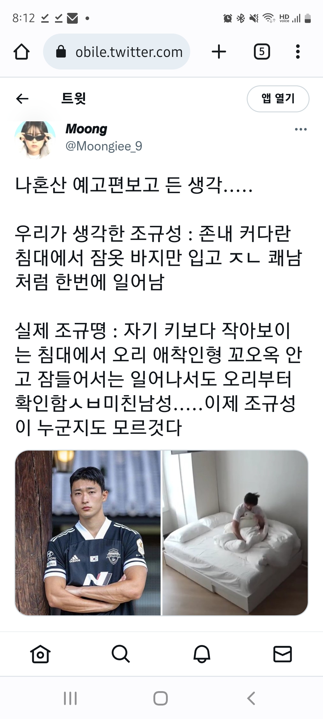 [잡담] 조규성 나혼산 예고 본 내 마음 완벽히 대변하는 트윗 | 인스티즈