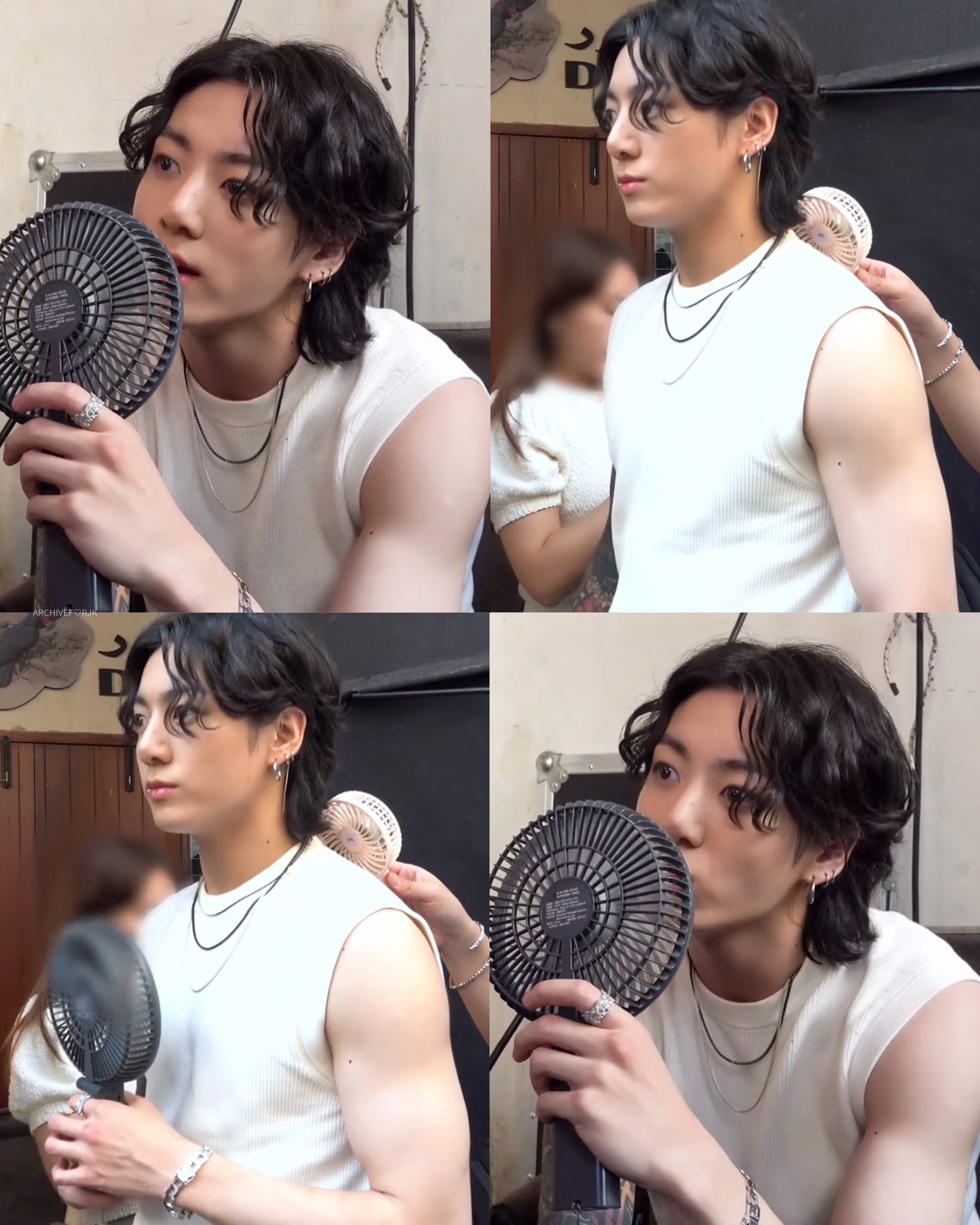 [잡담] 방탄 정국 민소매+장발펌 너무 이쁘다..... | 인스티즈