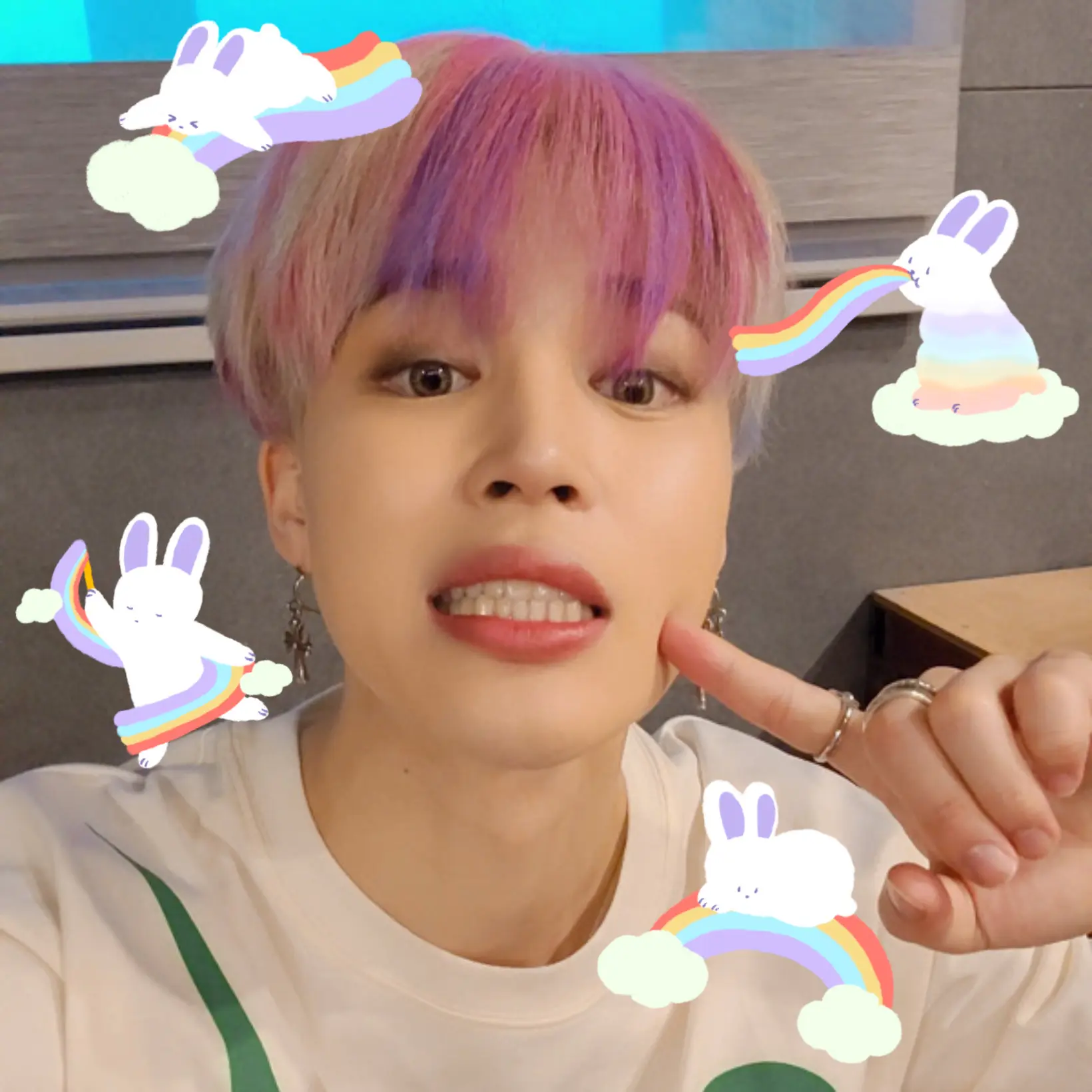 [망개] 슬하 ㅈㄴㄱㄷ 비슬하 무지개 토끼 짤꾸 받으실 분 계세요? | 인스티즈