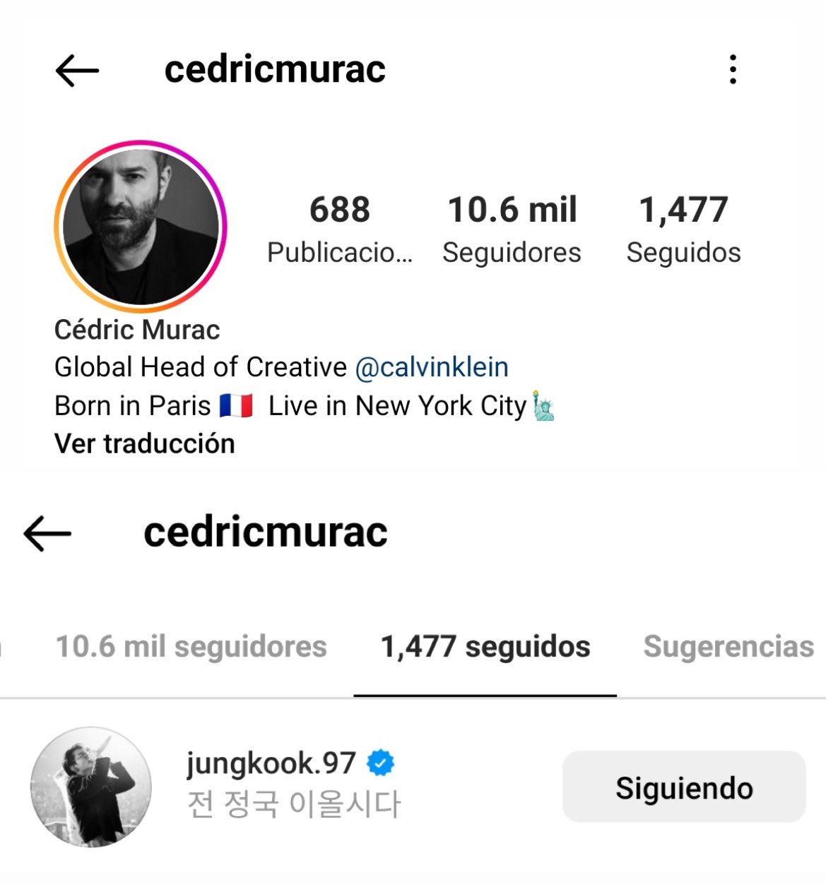 [잡담] 캘빈 클라인 전정국 팔로우 했다거여…? | 인스티즈