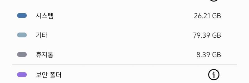 갤럭시 저장공간중에 기타는 뭐임 | 인스티즈