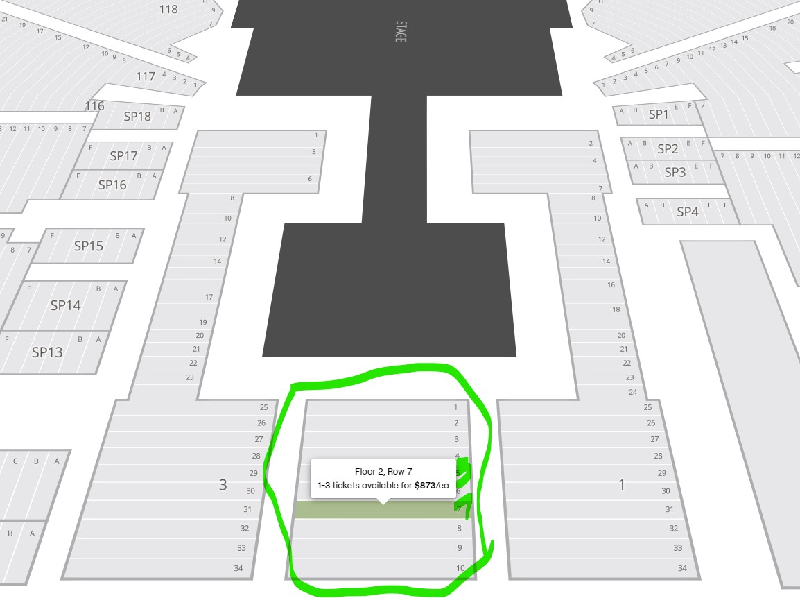 [잡담] 돌출무대 앞 5번째이랑 7번째줄 20만원 차이면 어디로 가야될까? | 인스티즈