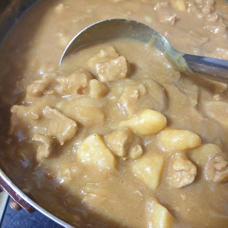 동생이 카레 먹고 싶다고 해서 고기 듬뿍 넣어서 만들었다 | 인스티즈