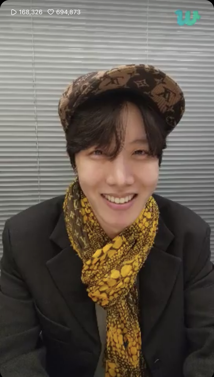 [잡담] 제이홉 위버스 라이브…하는데 | 인스티즈