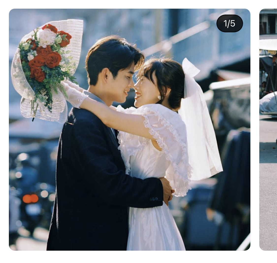 [잡담] 엔조이커플 빈티지 웨딩화보 찍은 거 예쁘다 | 인스티즈