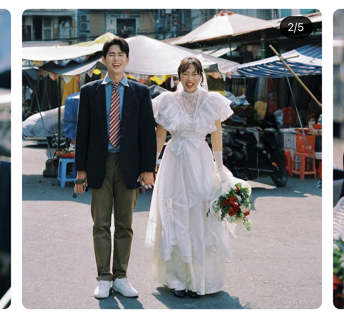 [잡담] 엔조이커플 빈티지 웨딩화보 찍은 거 예쁘다 | 인스티즈