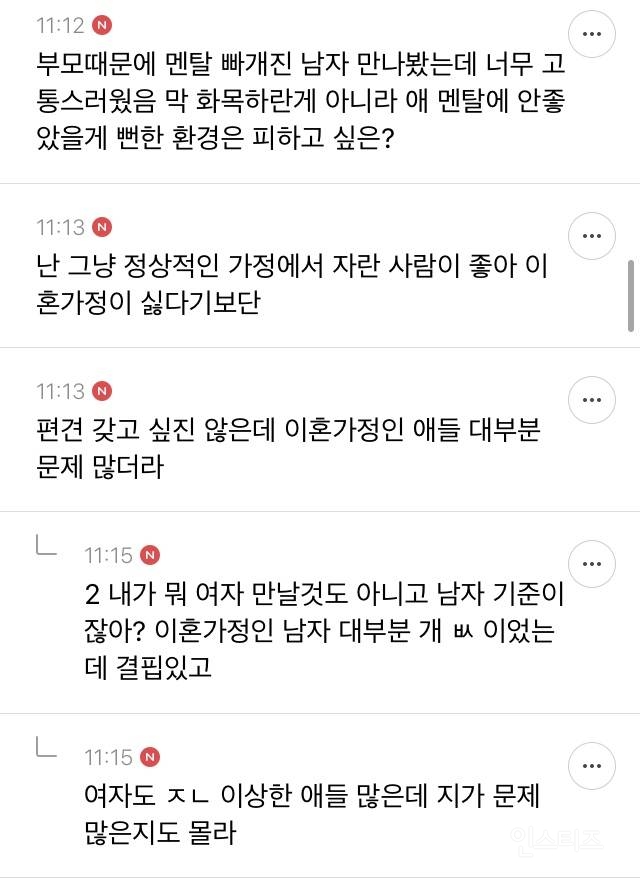 이혼 가정 싫어하는 사람들 이유가 뭐임? | 인스티즈