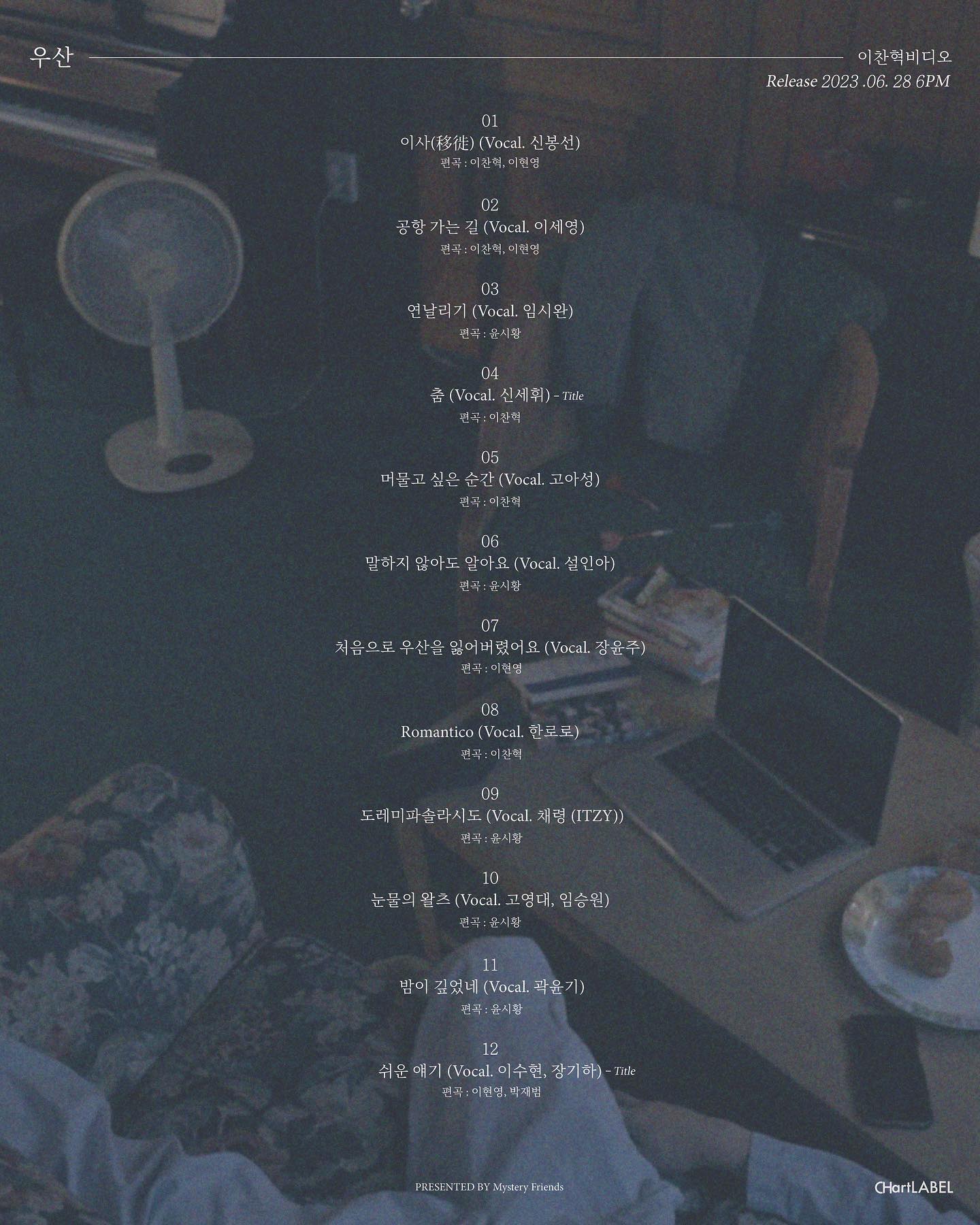 [정보/소식] 이찬혁비디오 프로젝트 앨범 6월 28일 발매 | 인스티즈