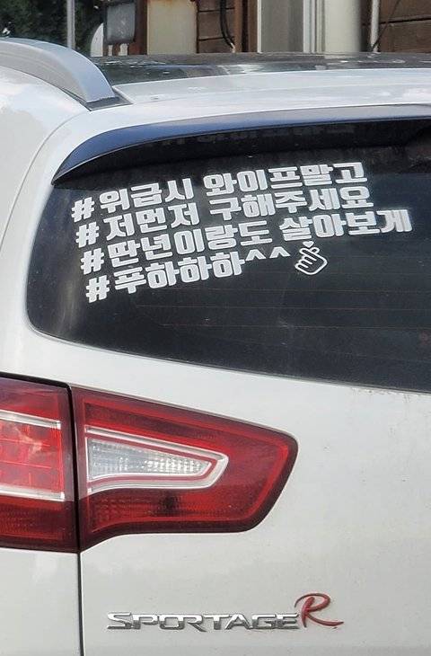 차에 이런 스티커 달고 다니는거 어케 생각해 - 인스티즈(instiz) 일상 카테고리