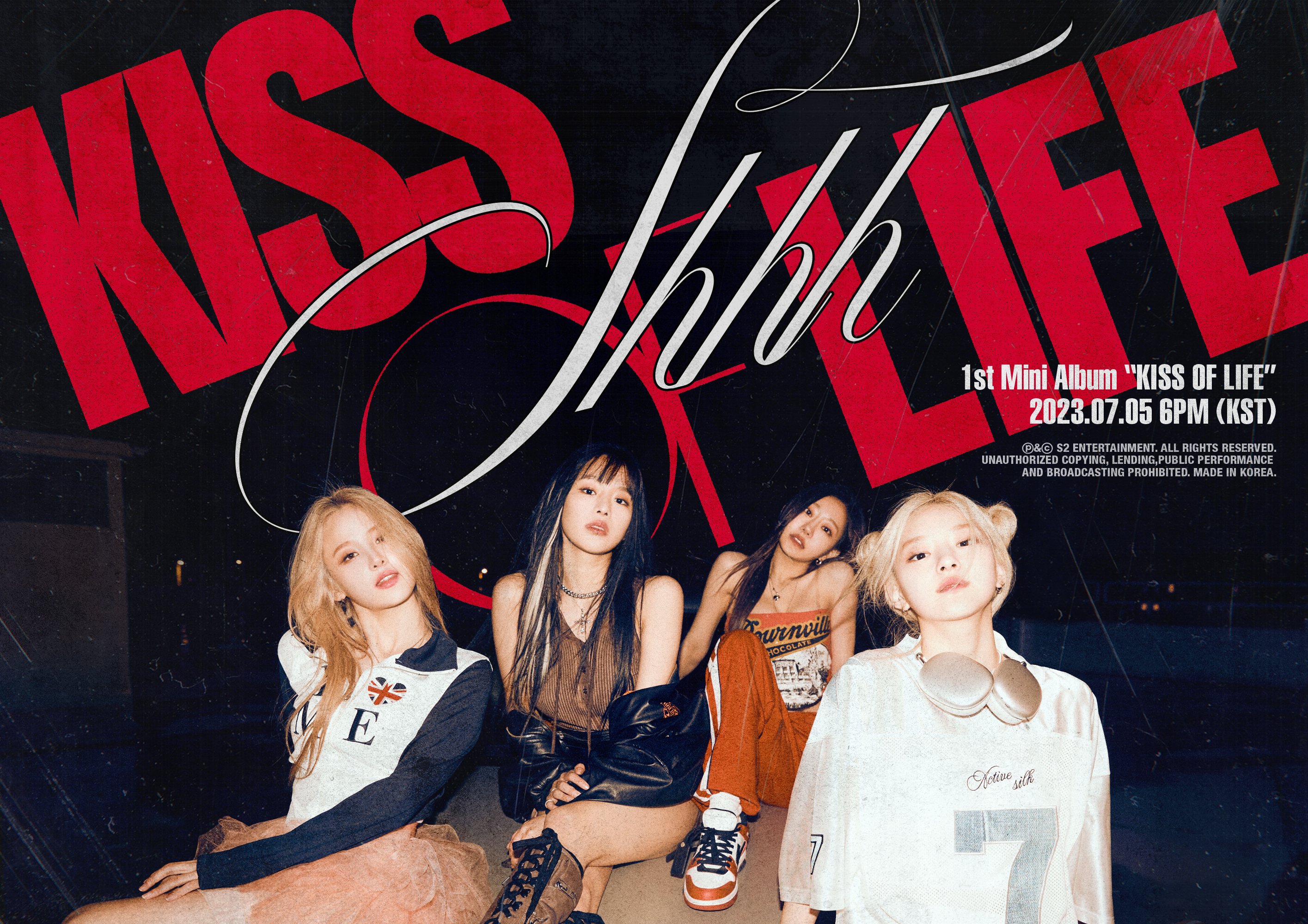 [정보/소식] KISS OF LIFE 1st Mini Album "KISS OF LIFE" 《쉿(Shhh)》 포스터 | 인스티즈