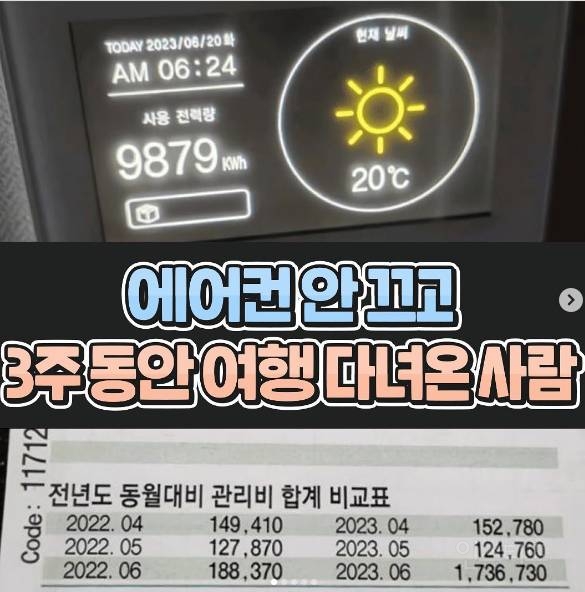 에어컨 안 끄고 3주 동안 여행 다녀온 사람 ㄷㄷ | 인스티즈