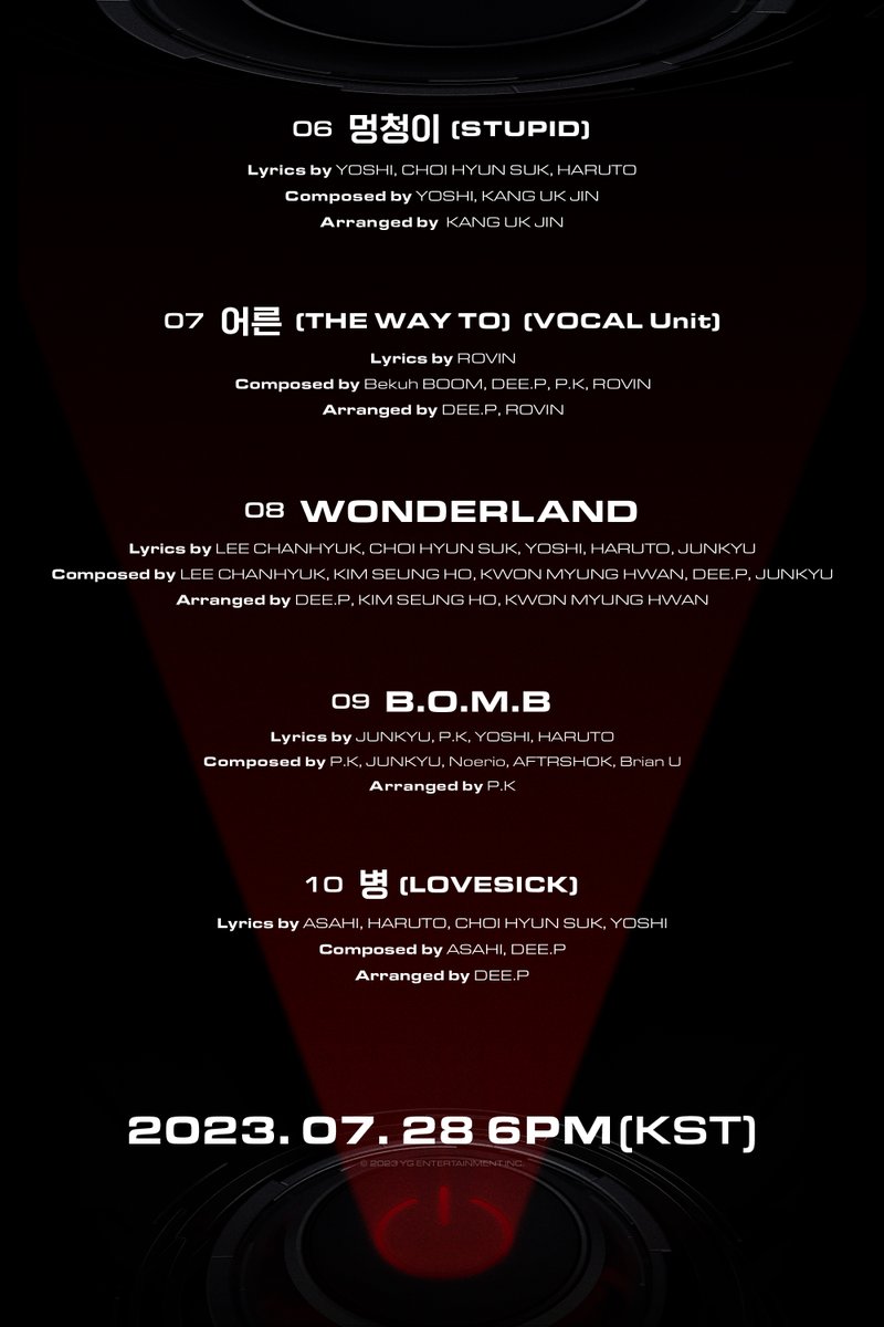 [정보/소식] TREASURE 2ND FULL ALBUM 'REBOOT' TRACKLIST POSTER | 인스티즈