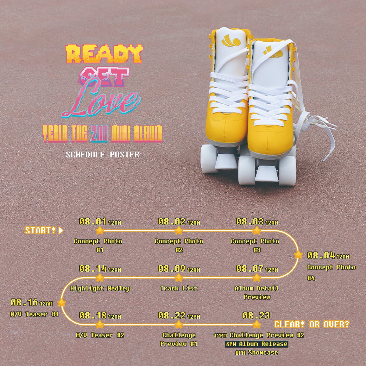 [정보/소식] 예린(YERIN) The 2nd Mini Album [Ready/Set/LOVE] Schedule Poster | 인스티즈